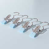 Blue Stainless Steel Hanging Clips Set of 35