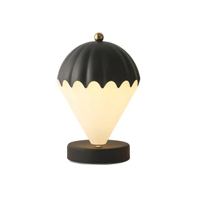 Aria hot air balloon LED touch lamp in black