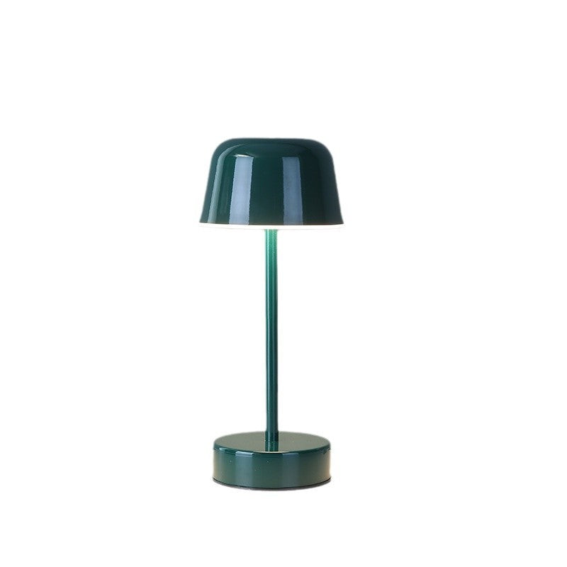 Coffee Modern Minimalist LED Table Lamp - Rechargeable Touch Control Desk Light