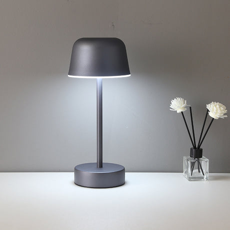 Dark Green Modern Minimalist LED Table Lamp - Rechargeable Touch Control Desk Light