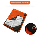 Emergency Survival Blanket, orange high visibility side