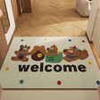 Cartoon coil door mat set of 2 with puppy design, 50x80cm