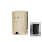 Cream white round (iron) double open trash can with inner container for home & office