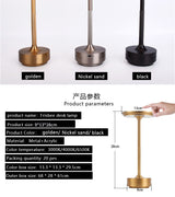 UFO Version LED Desk Lamp - Gunmetal Gray Touch Switch with Dimming and USB Cable