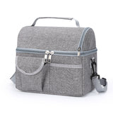 2 Pcs Premium Double Layer Insulated Lunch Bag - 8.4L Thermal