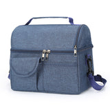 2 Pcs Premium Double Layer Insulated Lunch Bag - 8.4L Thermal