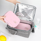2 Pcs Premium Double Layer Insulated Lunch Bag - 8.4L Thermal