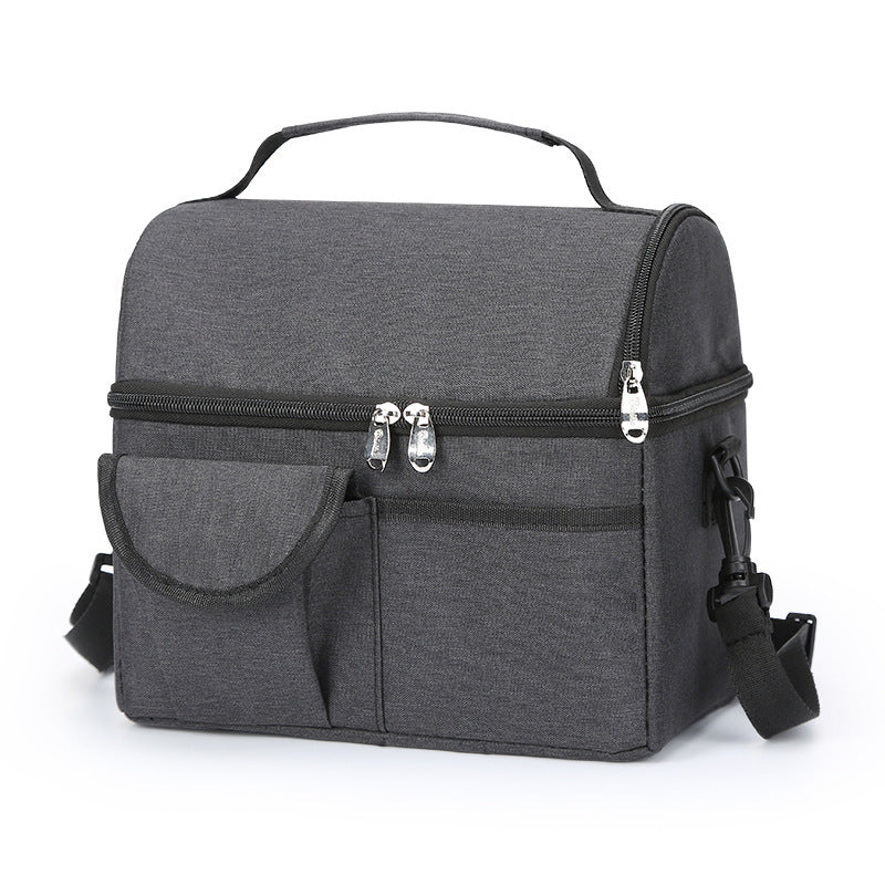 2 Pcs Premium Double Layer Insulated Lunch Bag - 8.4L Thermal