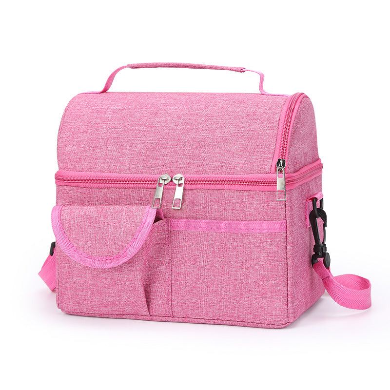 2 Pcs Premium Double Layer Insulated Lunch Bag - 8.4L Thermal
