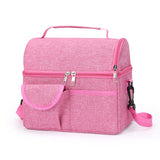 2 Pcs Premium Double Layer Insulated Lunch Bag - 8.4L Thermal