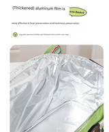 Tremolat Insulated Picnic Basket, 27L Foldable, Green Striped