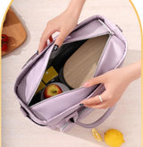 Cadouin Insulated Lunch Tote, Triple Layer Oxford, 11L, Grey