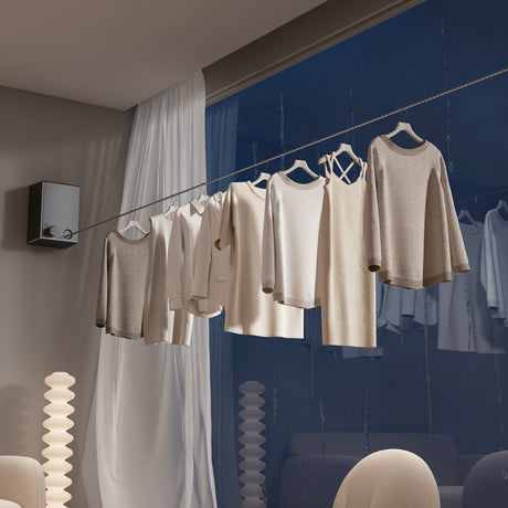 Retractable Stainless Steel Clothesline - 4.2m