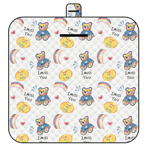 Waterproof Foldable Outdoor Picnic Mat, Rainbow Bear 150 x 200 cm