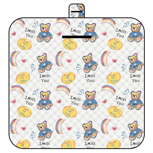 Waterproof Foldable Outdoor Picnic Mat, Rainbow Bear 150 x 200 cm