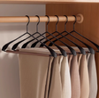 Premium Solid Wood Non-Slip Hangers Set of 6
