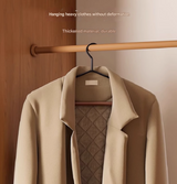 Premium Solid Wood Non-Slip Hangers Set of 6