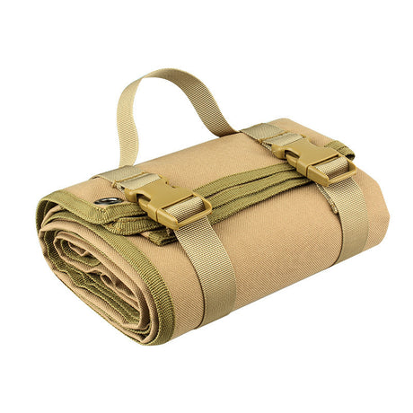 Khaki tactical roll up ground mat, 200 x 75cm