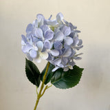 Set of 5 light blue artificial hydrangea long stems 60cm for vase and wedding decor — Allure Home Collections