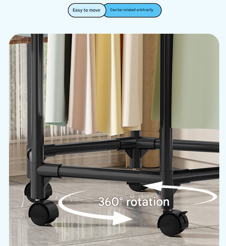 Versatile 360° Rotating Portable Garment Rack
