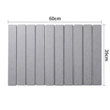 Collapsible Diatom Bath Mat, Light Grey 60x39cm
