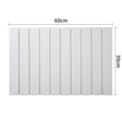 Collapsible Diatom Bath Mat, White 60x39cm