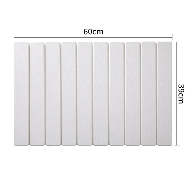 Collapsible Diatom Bath Mat, White 60x39cm