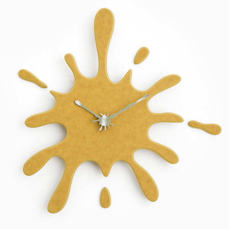 Creative Paint Splatter Wall Clock — Silent Quartz Movement — Allure Home Collections