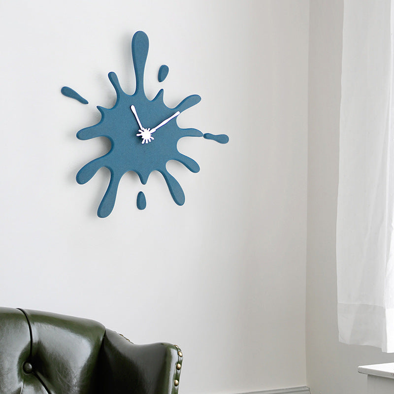 Creative Paint Splatter Wall Clock — Silent Quartz Movement — Allure Home Collections