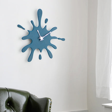 Creative Paint Splatter Wall Clock — Silent Quartz Movement — Allure Home Collections