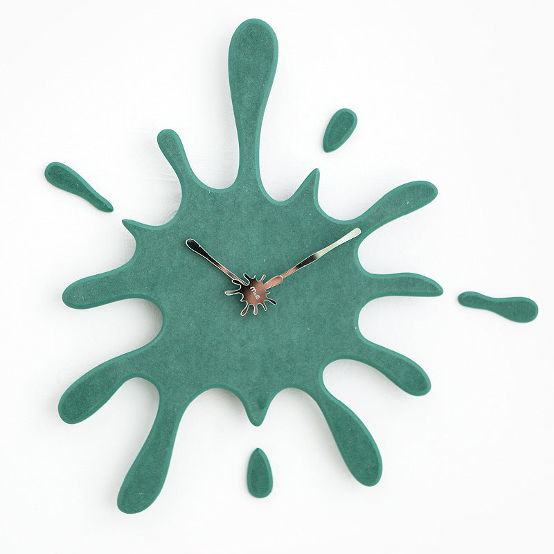 Creative Paint Splatter Wall Clock — Silent Quartz Movement — Allure Home Collections