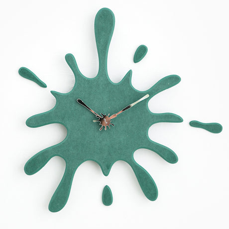 Creative Paint Splatter Wall Clock — Silent Quartz Movement — Allure Home Collections