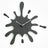 Creative Paint Splatter Wall Clock — Silent Quartz Movement — Allure Home Collections