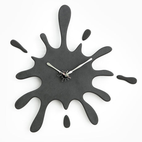 Creative Paint Splatter Wall Clock — Silent Quartz Movement — Allure Home Collections