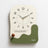 Abstract Wavy Wall Clock with Ceramic Accent — Black, Green and Brown — Allure Home Collections
