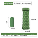 Herbert army green nylon ultralight inflatable camping mats