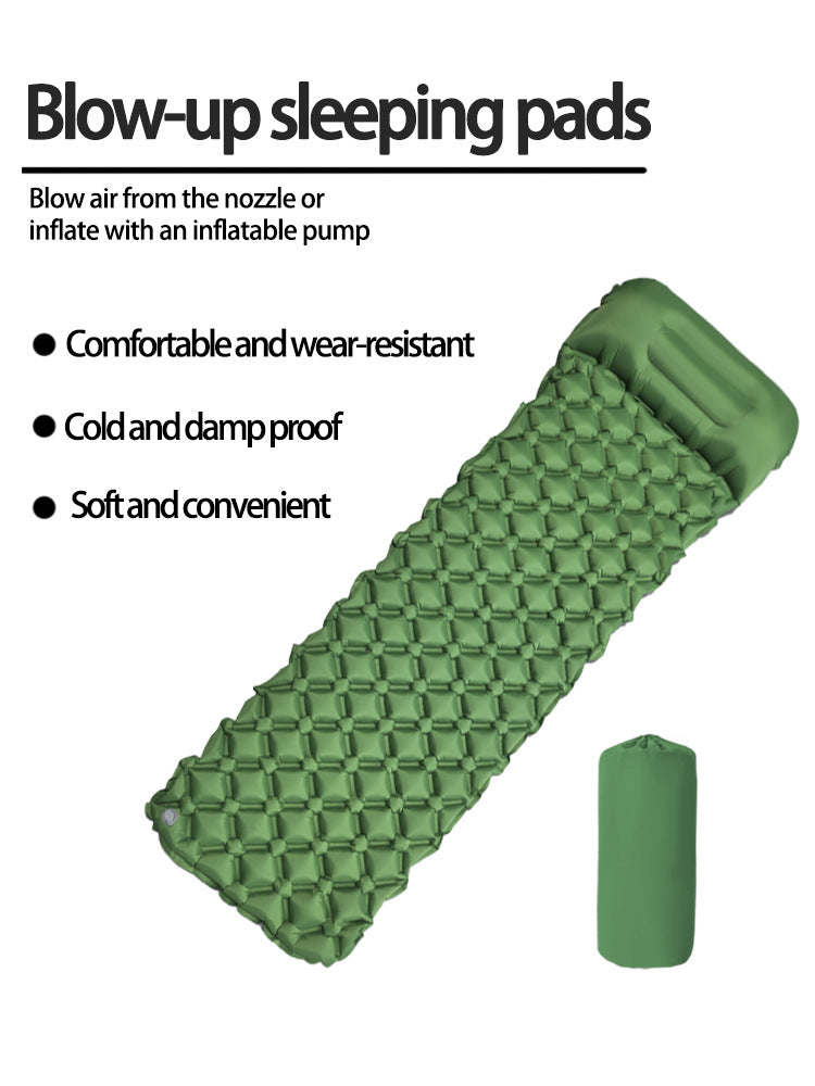 Herbert Ultralight Inflatable Camping Mat, 2pcs, Army Green