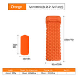 Herbert orange nylon ultralight inflatable camping mats