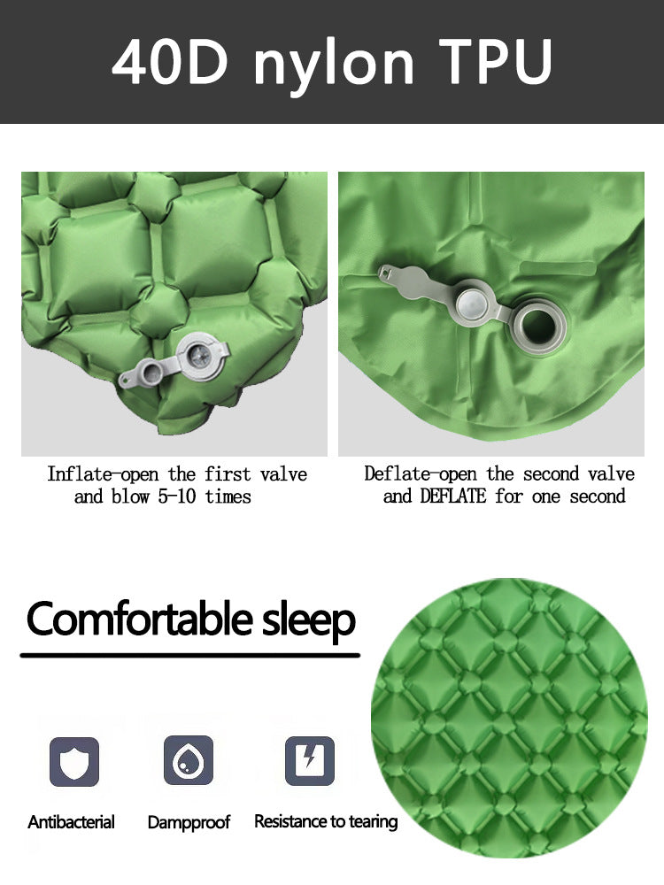 Herbert Ultralight Inflatable Camping Mat, 2pcs, Royal Blue