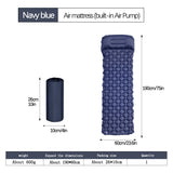 Herbert navy blue nylon ultralight inflatable camping mats