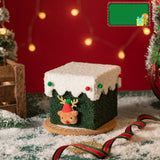 Luxe Plush Christmas Gift Box with Trim