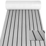 Striped Marine Decking Mat, Grey 240x30cm