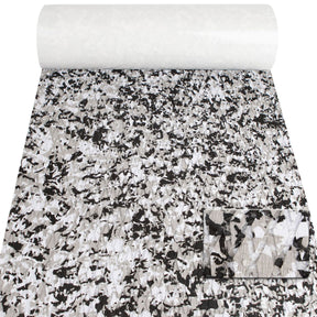 EVA boat deck mat in black and white camouflage