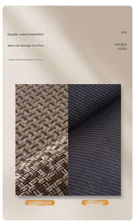 Absorbent woven kitchen runner mat grey