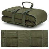 Elterwater roll up Oxford ground mat in green 200 x 73cm with MOLLE webbing, buckle straps and carry handle