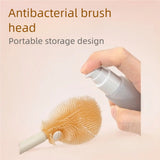 Portable Baby Bottle Cleaning Brush Set Purple