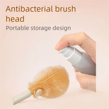Portable Baby Bottle Cleaning Brush Set Purple