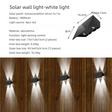 Solar up and down wall light white