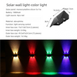 Solar up and down wall light colour changing