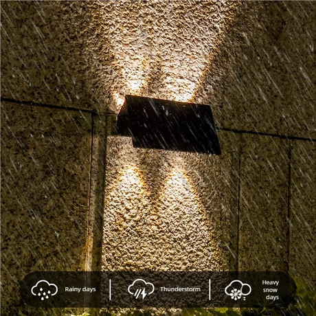 Solar up and down wall light colour changing